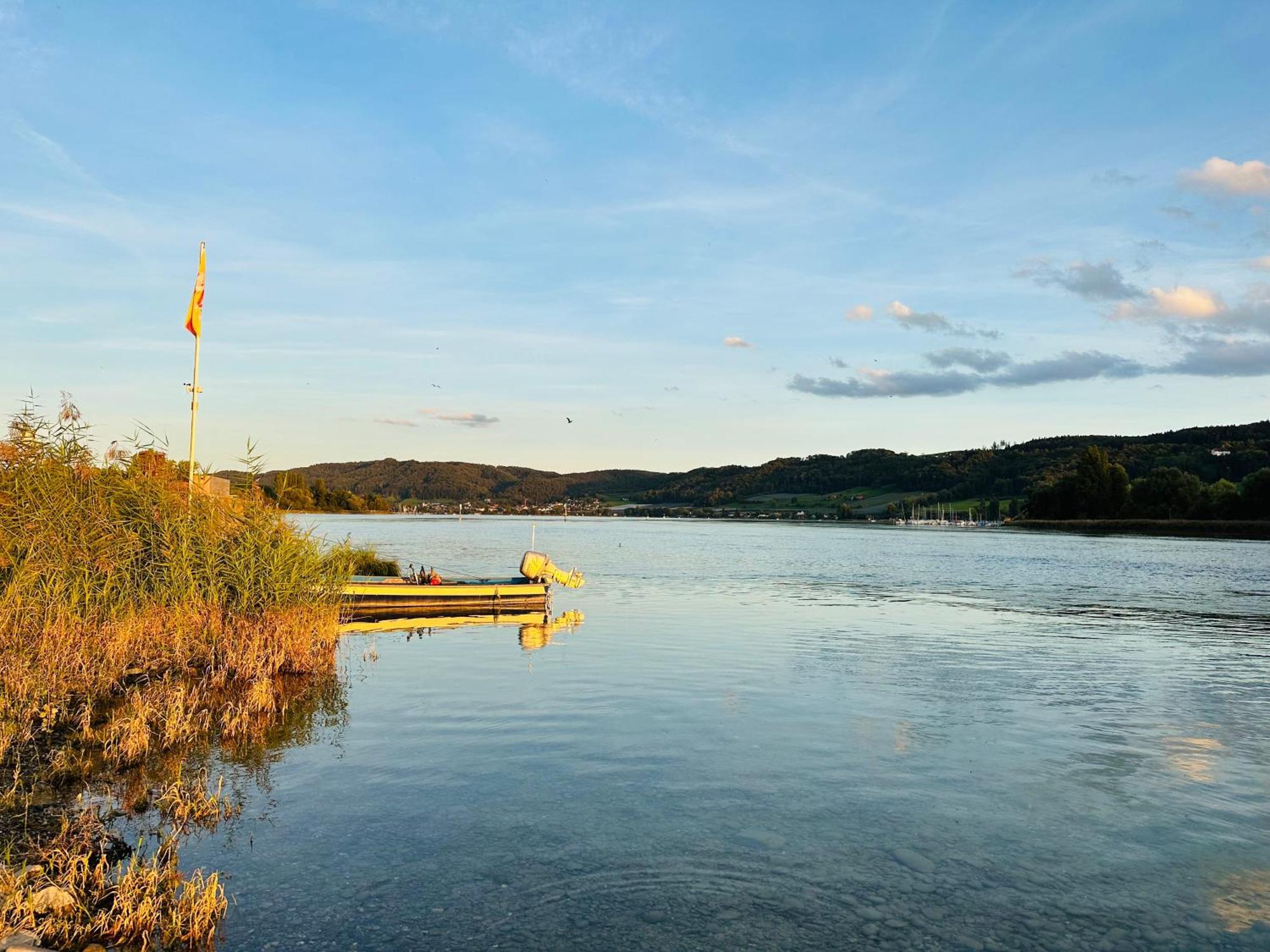 Seeblick-Oase Istayunixi Seenaehe-Sauna-Balkon-Netflix-Parkplatz Ohningen Buitenkant foto